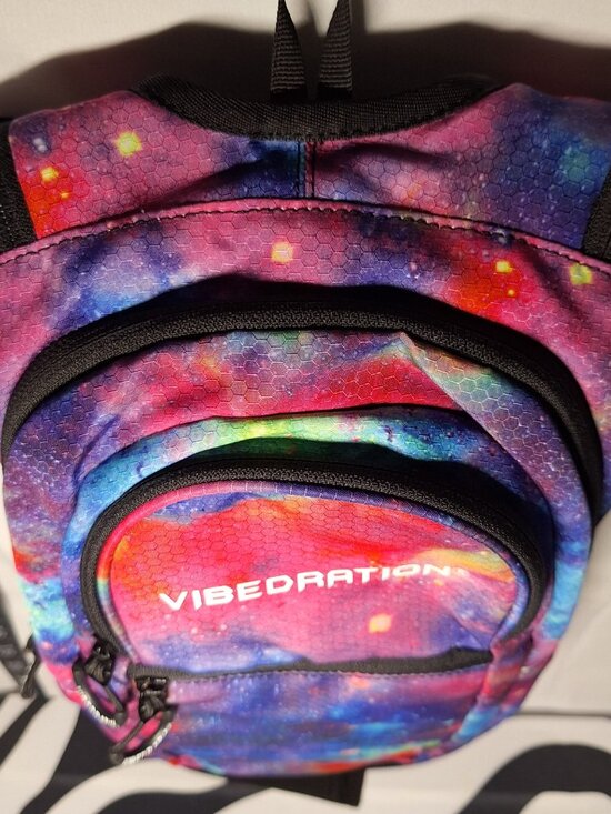 Vibedration Hydration Backpack w/o bladder - purple red galaxy - Used main image 8
